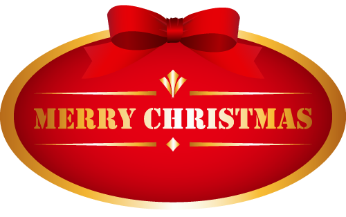 クリスマスのロゴ：イラスト無料