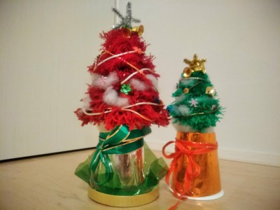 クリスマス 手作り毛糸クリスマスツリーホームデコレーション - ショップ Funmay Handmade 置物 - Pinkoi