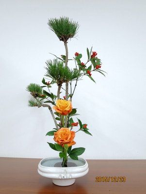 2015-12-2回目正月花いけばなブログ