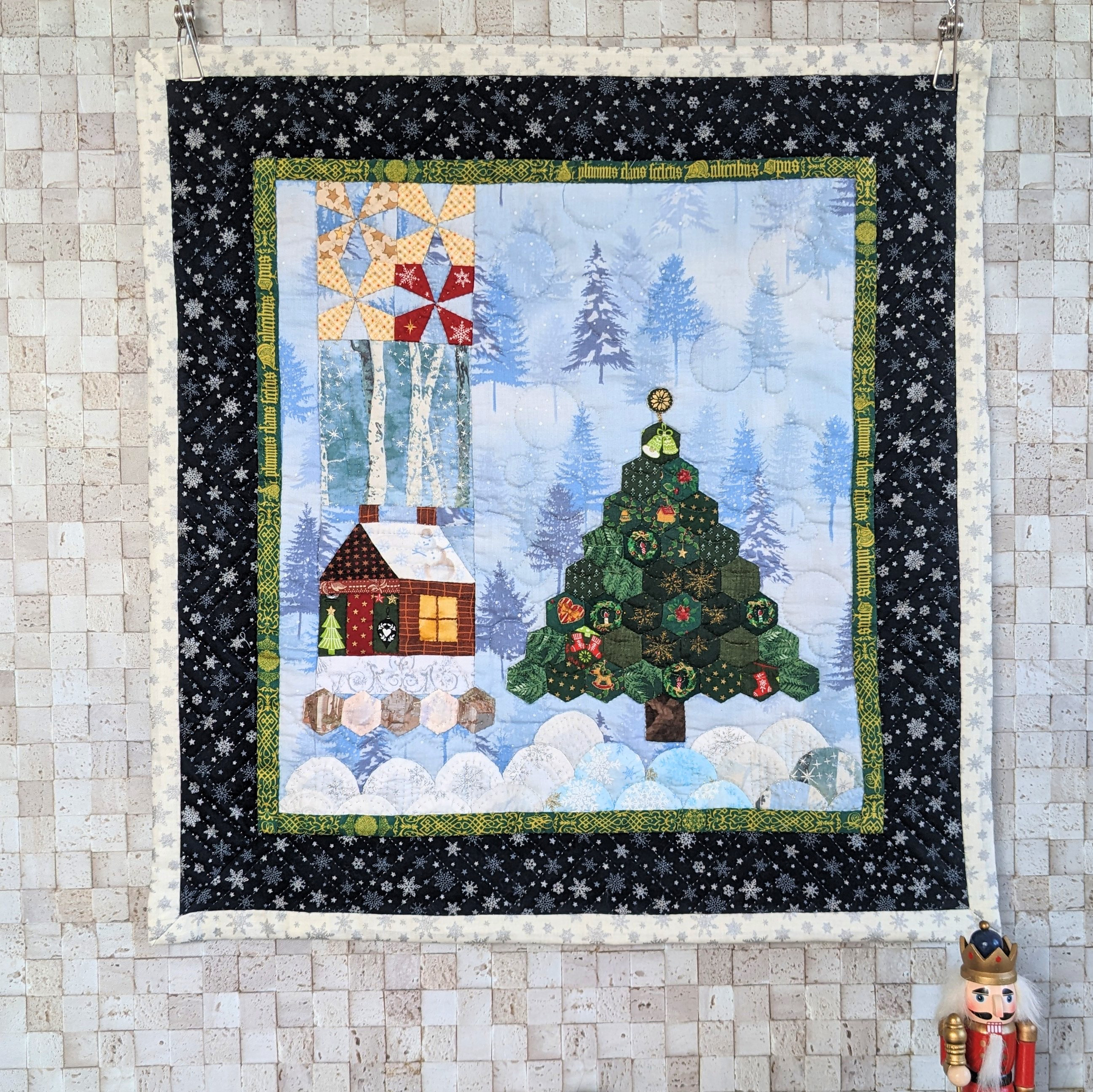 Amazon.co.jp: パッチワークタペストリー パッチワークキルト クリスマス ハンドメイド : ホーム＆キッチン