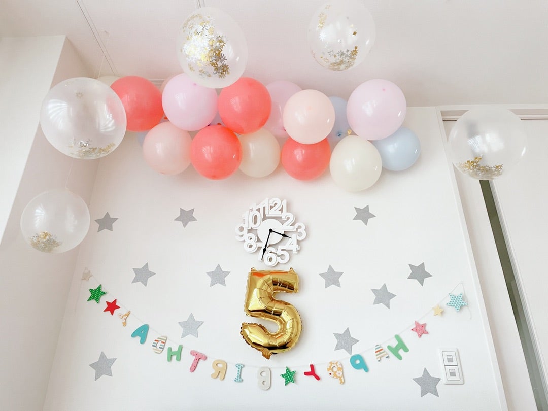 ハッピーバースデー ガーランド ダイソー 付け方TikTok