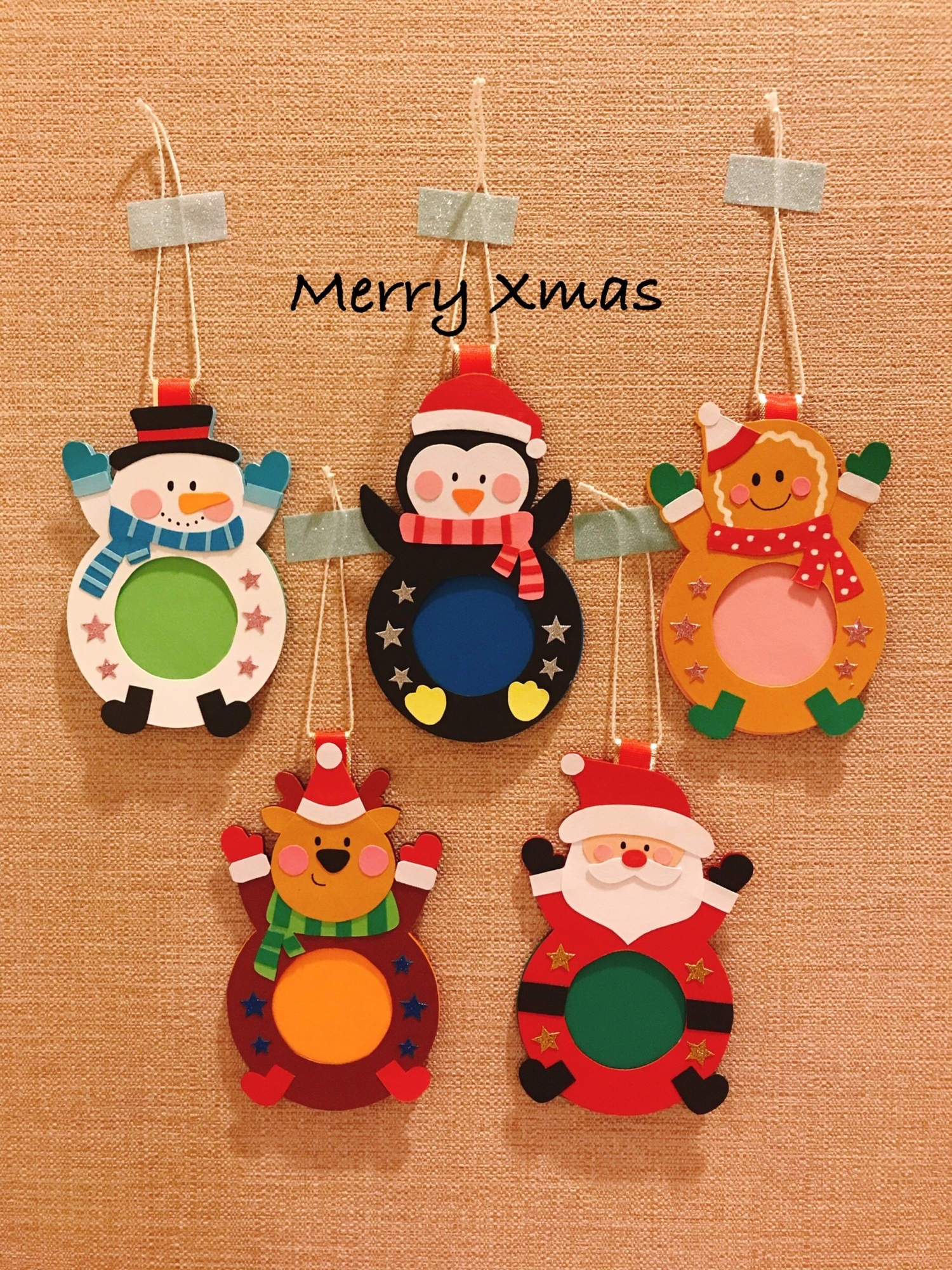 画用紙で作るクリスマスツリーと雪だるま🌲⛄️christmastree&snowman