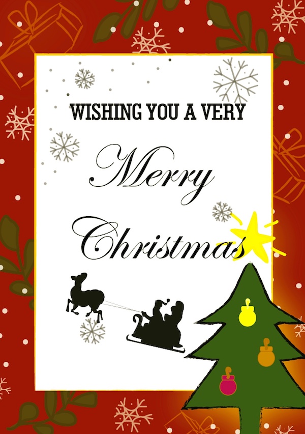 可愛い書き方で Merry Christmas を楽しもう