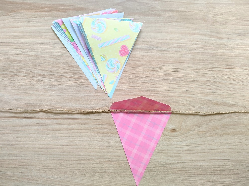 Christmas Garland クリスマス・ガーランド 折紙 4回折るだけ！ Christmas Decoration Origami4-fold