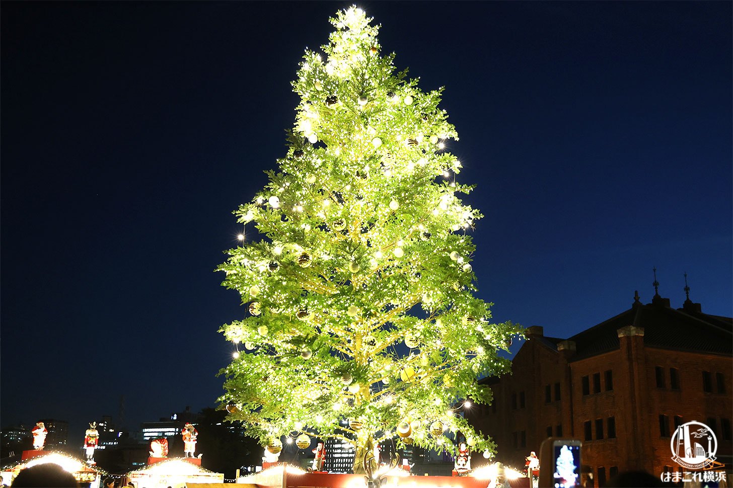 4K Yokohama Xmas illumination 横浜クリスマスイルミネーション night view of Yokohama 横浜夜景観光 クリスマスマーケット 赤レンガ みなとみらい