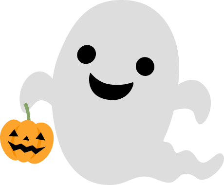 かわいいハロウィンのおばけ 幽霊 が踊る 秋の無料イラスト33013素材Good