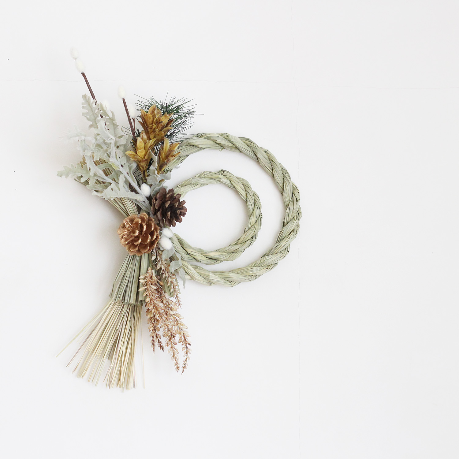 100均アイテムで簡単！お洒落なしめ縄の作り方