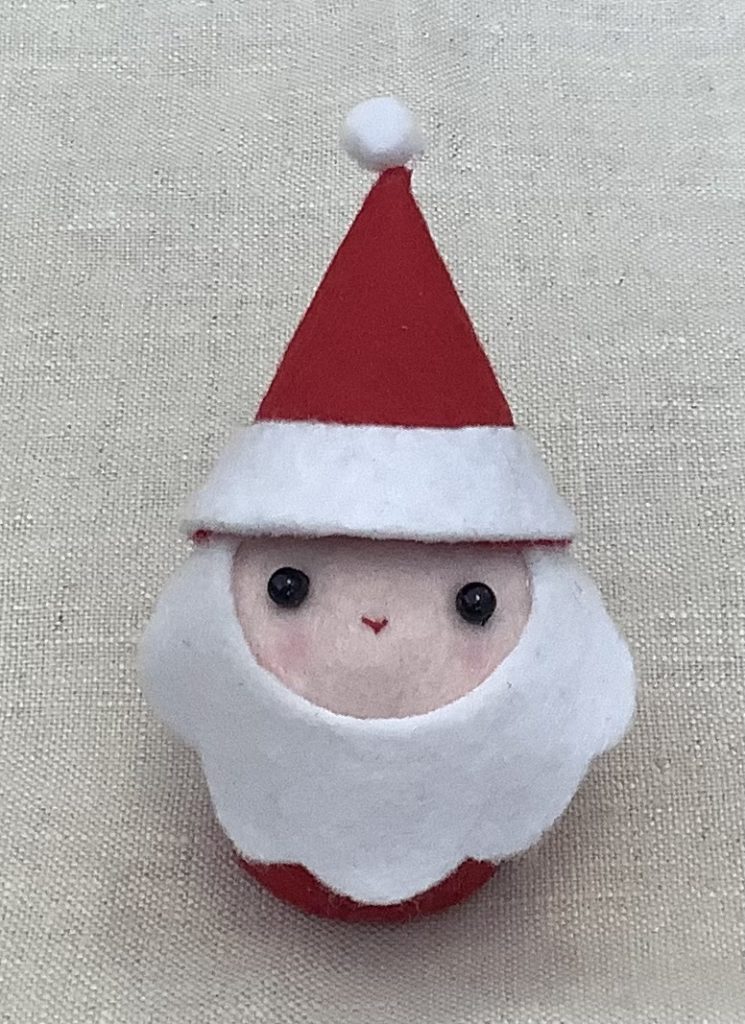 手作りフェルト*サンタさんとトナカイさんのクリスマスリース♪*Cotton Emayu* ハンドメイドブログ