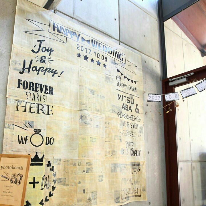 ウェディングフラッグの飾り方アイディア＆作り方 花嫁DIY花嫁ノート