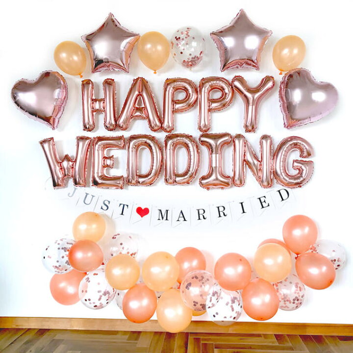 結婚式会場のバルーン装飾 - ハピバル