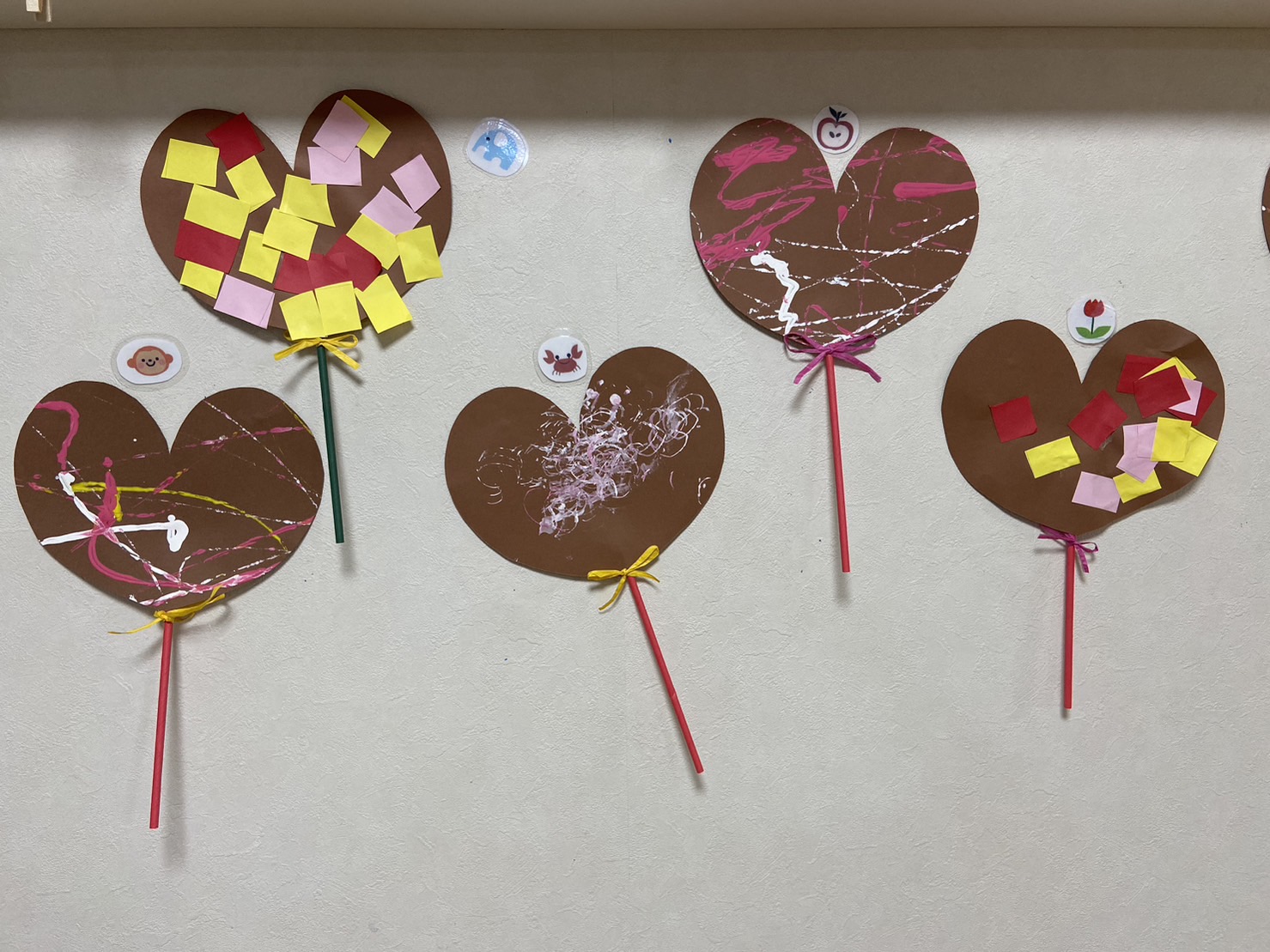 ☺バレンタイン制作＆お楽しみ会楽しかったね＆感覚遊びをしたよ！こどもサークル鉾田
