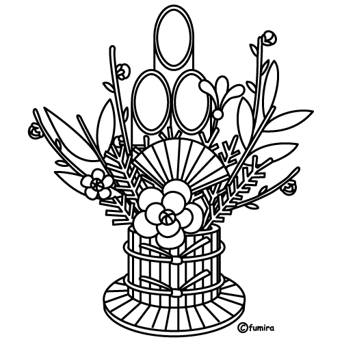 ぬりえ 季節お正月の遊び 凧とコマ無料ダウンロードOKな塗り絵です ASOPPA！レシピ - あそっぱ