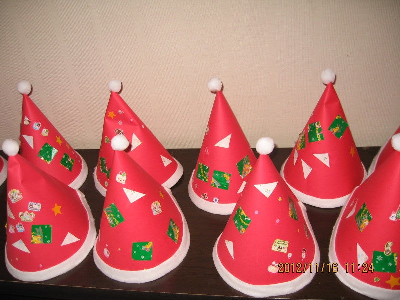 クリスマスツリーハットを作ろう