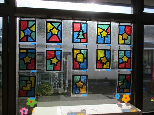 おうちでも簡単！ステンドグラス☆年長クリスマス製作タンペレりんご日記