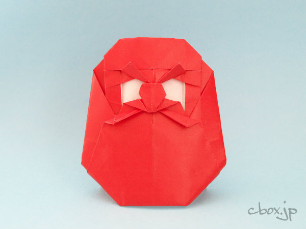 折り紙 お正月 だるまの折り方 Origami Daruma