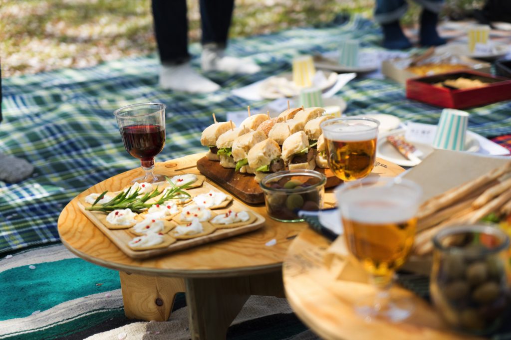 砧公園でお花見しましょう