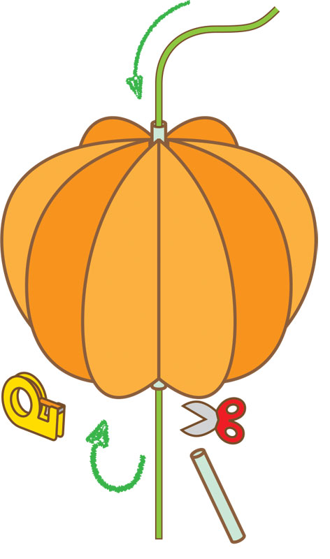 ハロウィンかぼちゃ おばけ パンプキン 画用紙 壁面製作 装飾 飾り 製作キットの通販 by まろん's shopラクマ