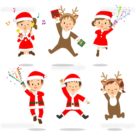 クリスマスプレゼントを持っている子供の無料 フリー イラストかわいい手描きの無料素材「てがきっず」保育園・小学校・介護施設にぴったりのフリー素材 イラスト