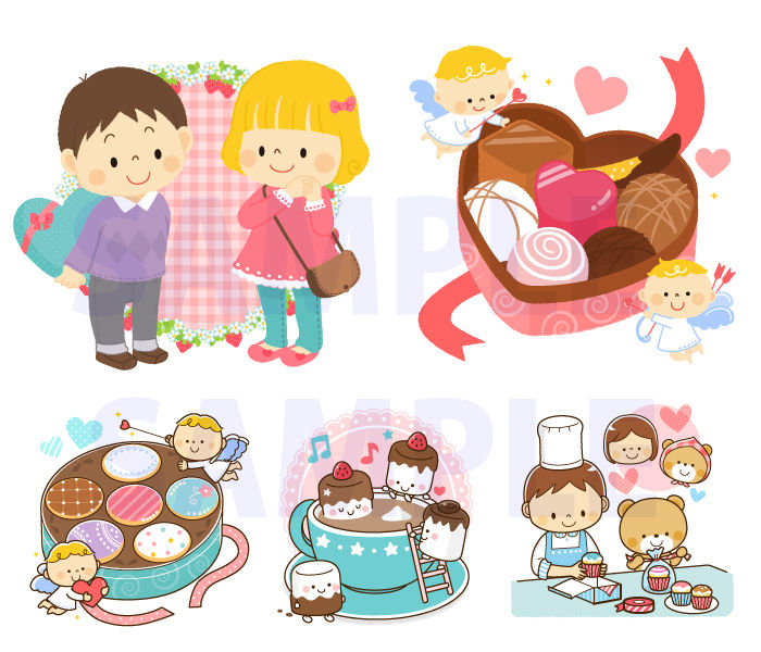 フリーイラストバレンタインチョコとハートのフレームでアハ体験GAHAG著作権フリー写真・イラスト素材集 - GAHAG著作権フリー 写真・イラスト素材集