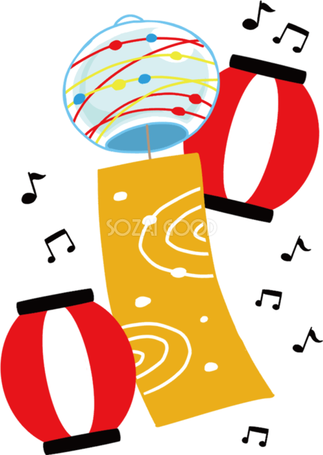 ヨーヨー釣り・提灯ちょうちんイラスト素材・夏祭り – フリーイラスト素材集・かわいいみやストック・西宮市のイラストレーター・商用利用可