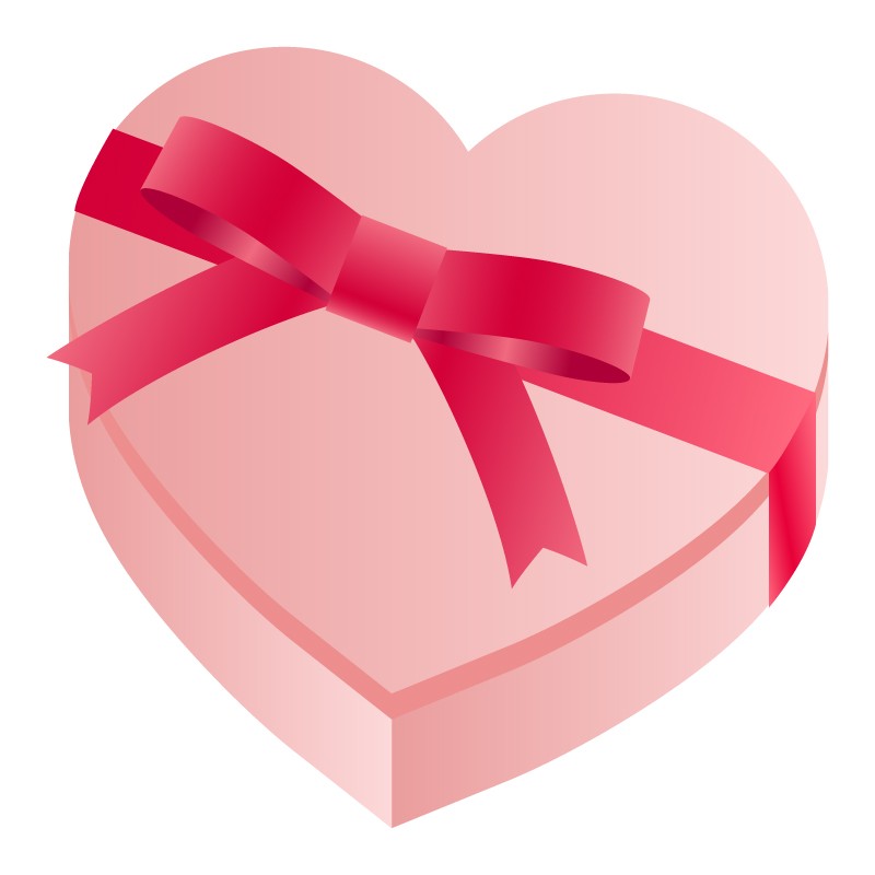 バレンタインデー・アイコン 2.14 VALENTINE'S DAY：イラスト無料