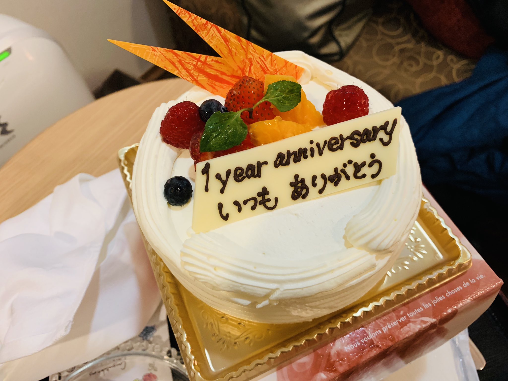 ハーフイヤーアニバーサリー手書きメッセージTikTok