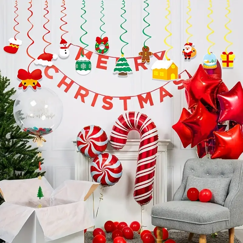Amazon130PCS クリスマス 風船 飾り付け ガーランド バルーン 風船 装飾 パーティーグッズ デコレーション セット 高級店舗ディスプレイChristmas 飾り付け 学園祭 デコレーション風船・バルーンおもちゃ