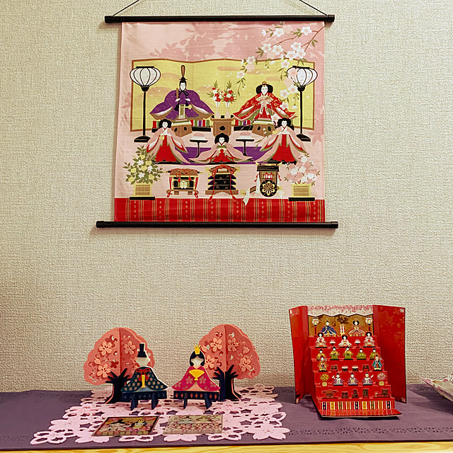 ひな祭り タペストリー 刺繍 壁掛け おしゃれ 可愛い 季節限定 収納簡単 和風 インテリア 飾り ひなまつりグッズ :COEUR-a-COEUR.MARCHE - 通販 - Yahoo!ショッピング