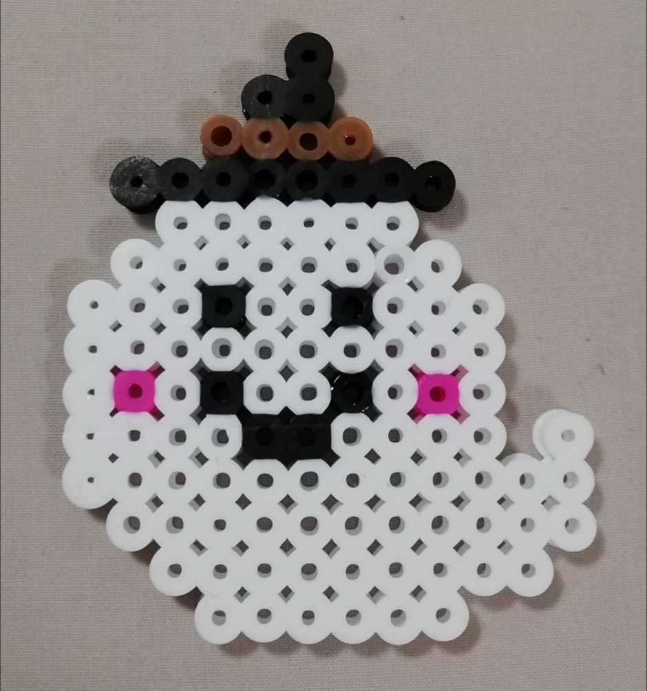 100均ポケモン簡単ハロウィン☆アイロンビーズ作り方図案migiteni-lemon.com