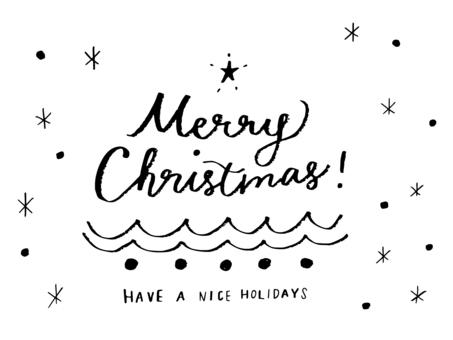 おしゃれでかわいいメリークリスマス文字2の無料イラスト・商用フリーオイデ43