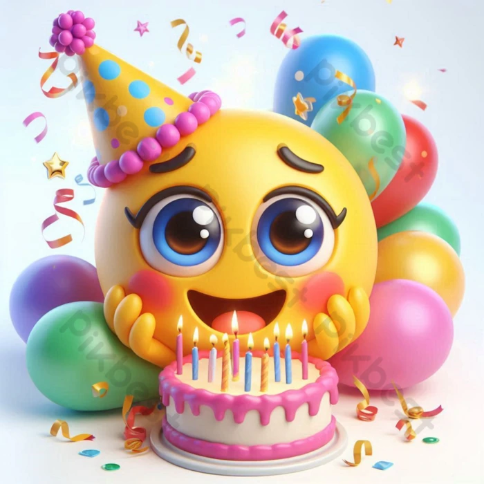 お誕生日おめでとう絵文字クリップアート 背景PNG 無料ダウンロード - Pikbest