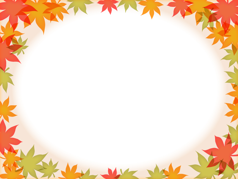 秋の植物フレーム無料イラスト素材素材ラボ