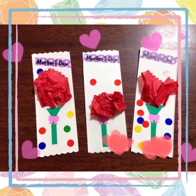 母の日製作つばさ保育園上新庄のコーナン前にある小規模保育園