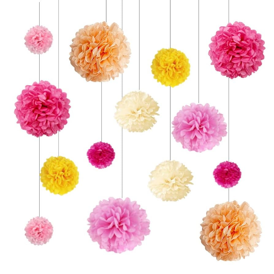 ペーパーポンポンだけじゃない♪お花紙を使ったふわふわ部屋飾りの作り方キナリノ