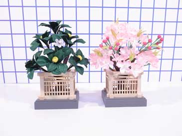 ひな人形用橘 +桃雛人形・ひな祭り