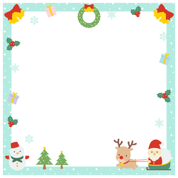 雪フレームイラスト無料イラスト・フリー素材なら「イラストAC」