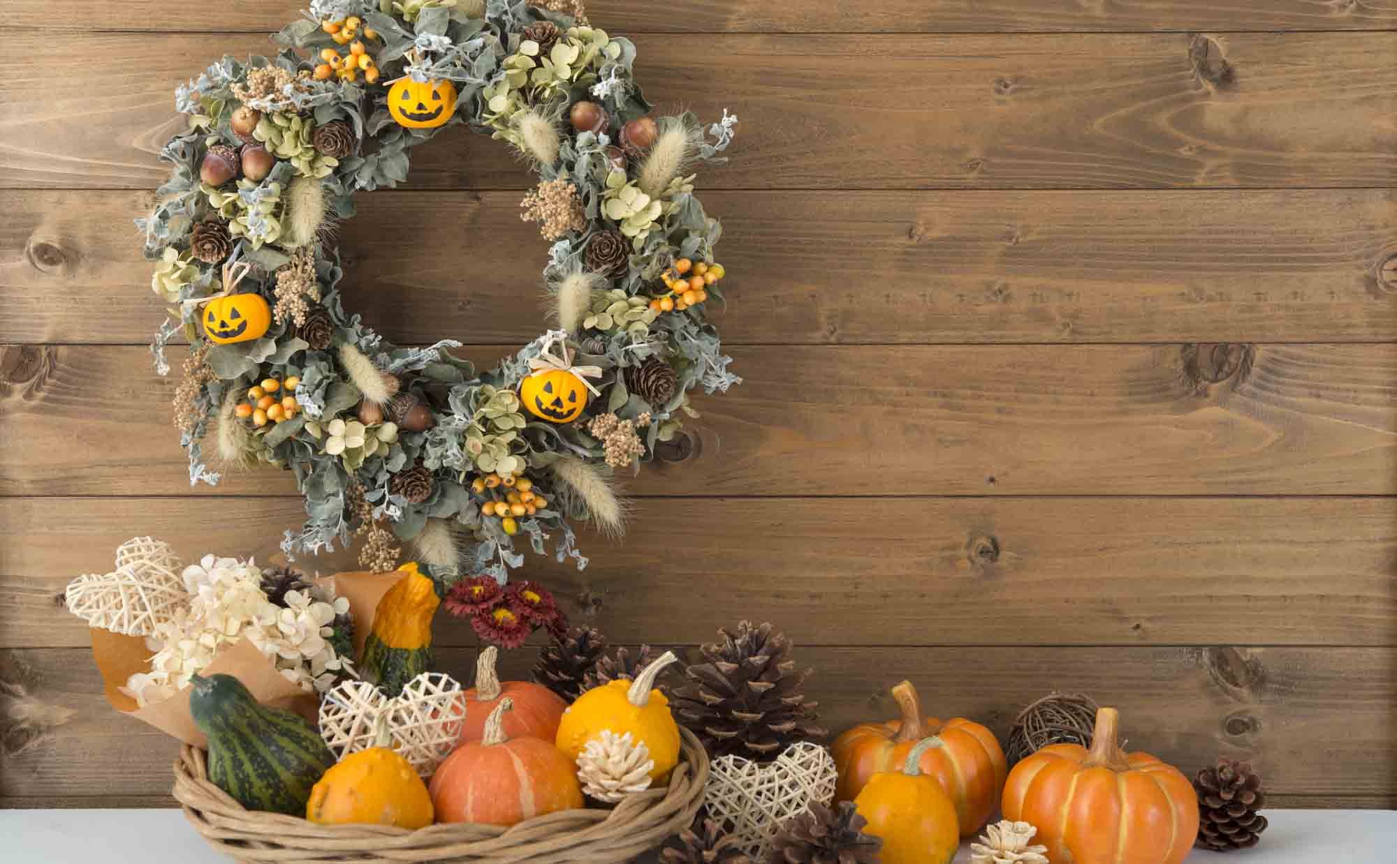 100均DIY：ハロウィンリースの手作り方法