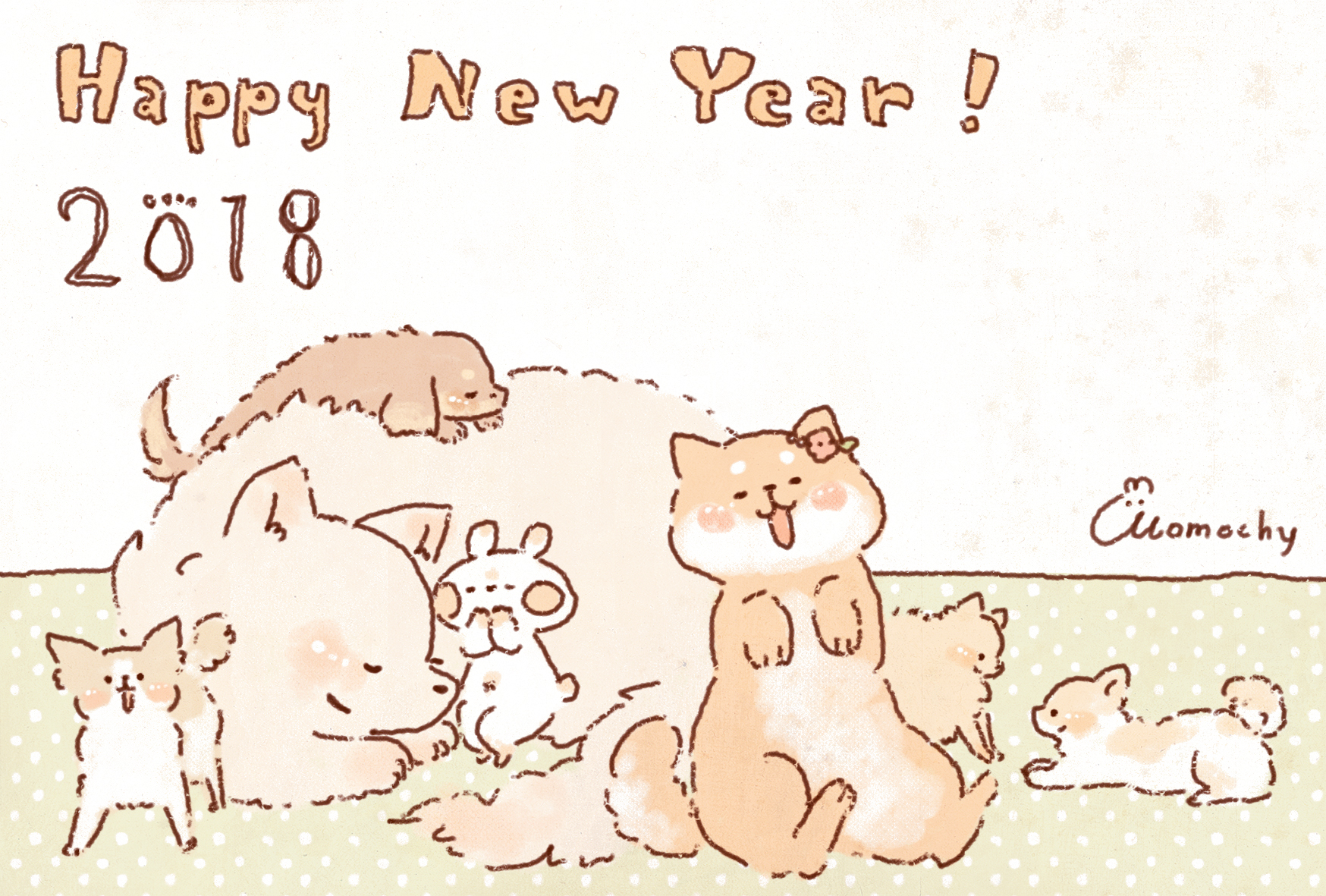 イヌスタで可愛い愛犬の年賀状を作ろう！🐶🐾 . 年賀状デザインは6種類✨ お好きなデザインNo.を選び、お好きな写真をDMへ！ ▪️デザイン料金1,000円 税込1,100円データ納品 . InstagramのDMにて受付中。 ご質問あれば、ドシドシと❗ 年賀状デザイン年賀状