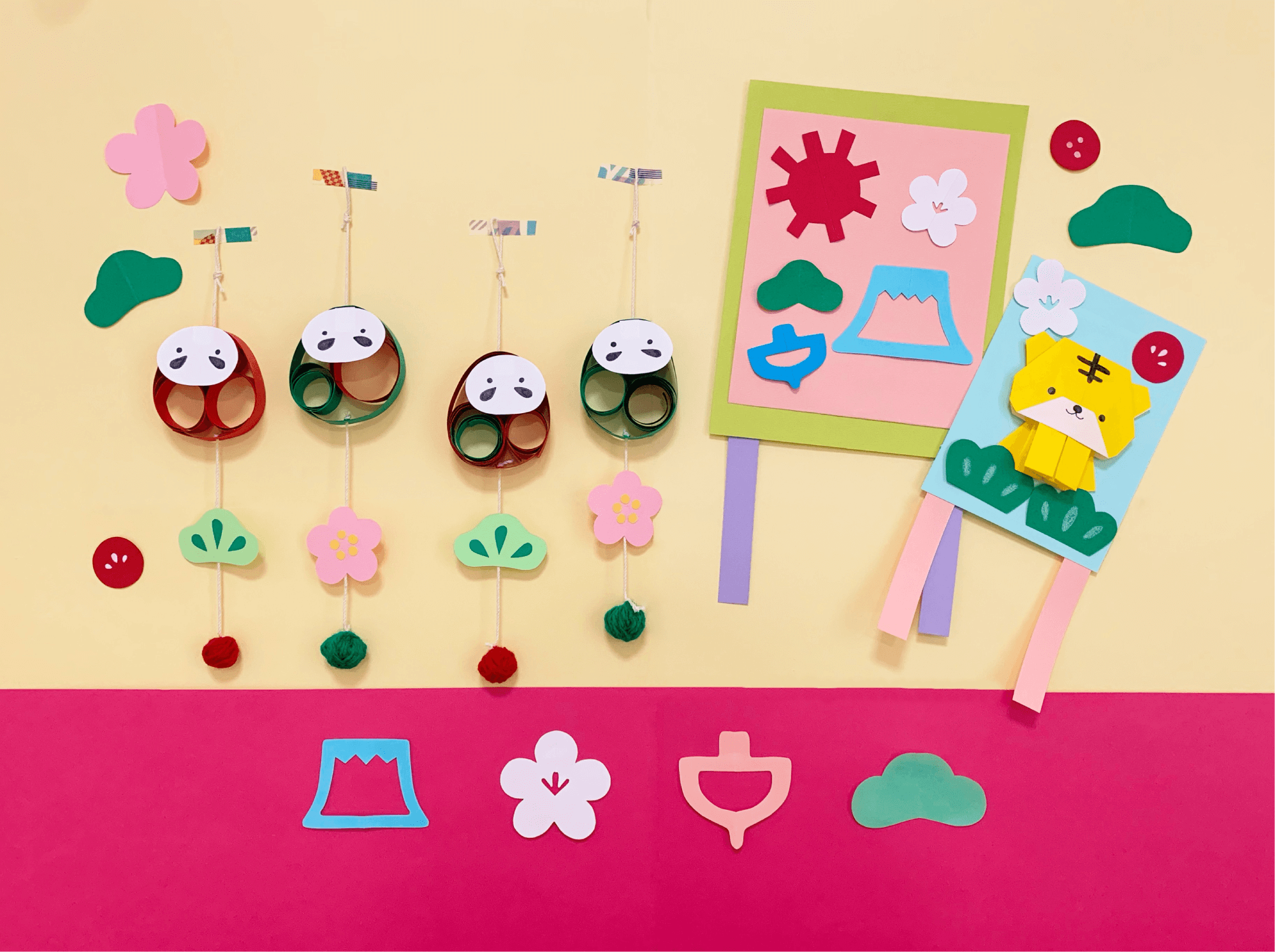 お正月の製作とあそび🎍 - やはた保育園