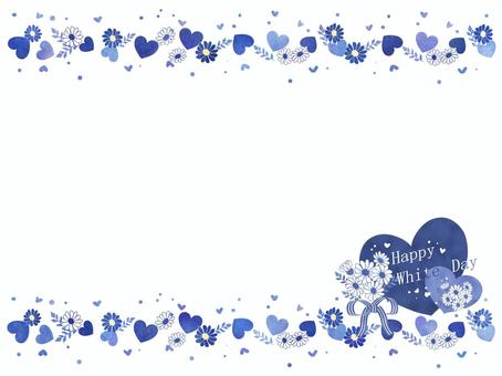 ハートやリボンが可愛いホワイトデーのメッセージカード・背景フレーム枠・ライン無料イラスト - フリーランスWebデザイナーのリアル