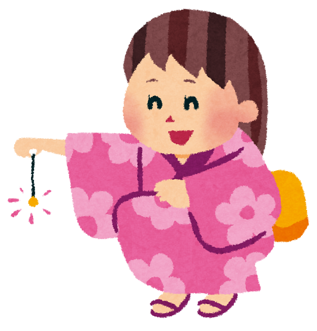 浴衣と花火 背景なし イラスト素材1475890- フォトライブラリ