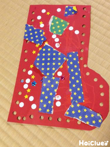 保育園幼稚園のクリスマスの靴下の製作活動アイデア特集 ３歳児、４歳児、５歳児男性保育士あつみ先生の保育日誌 おすすめ絵本と制作アイデア