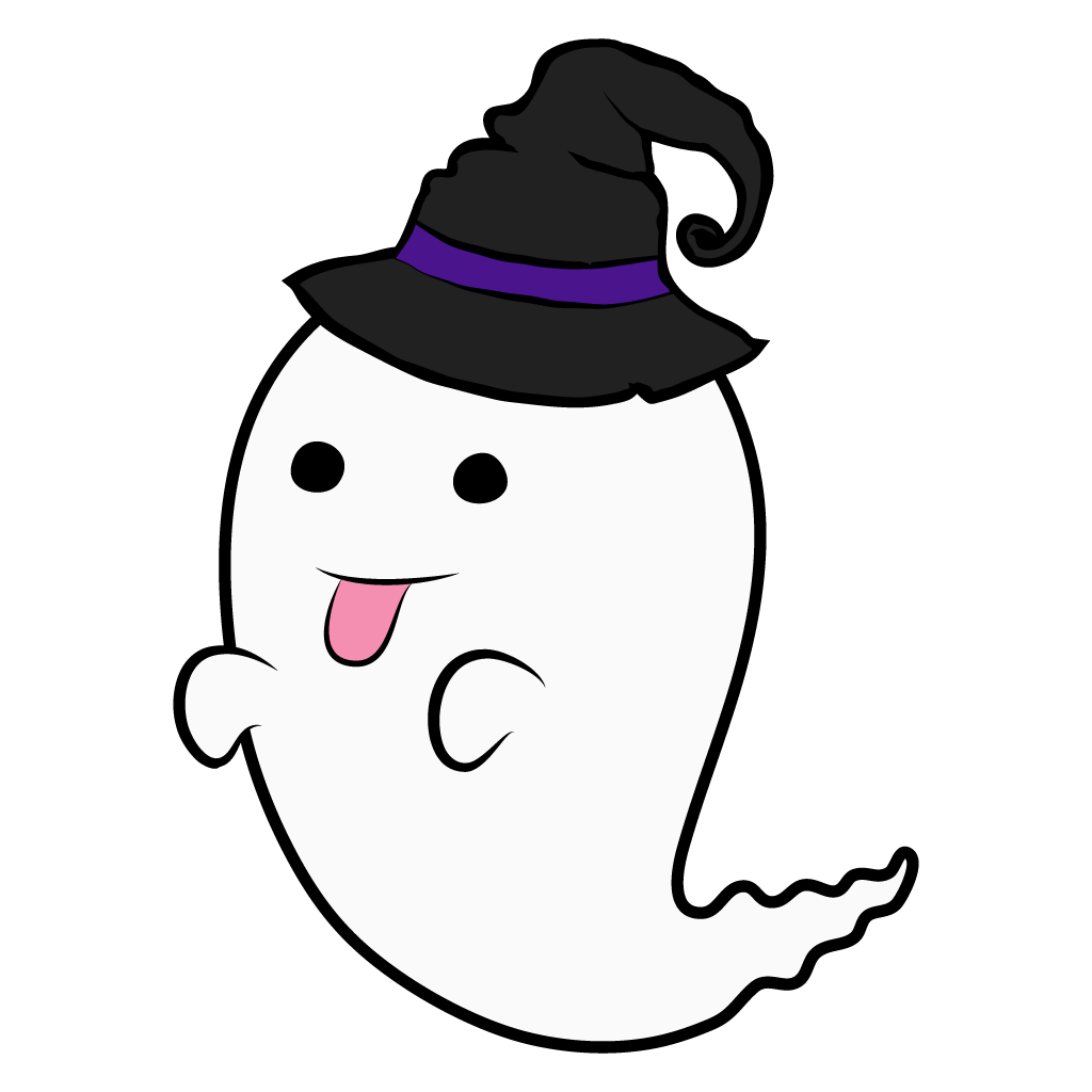 ハロウィン ほうきを持ったおばけ オバケ のイラスト商用フリー 無料 のイラスト素材なら「イラストマンション」