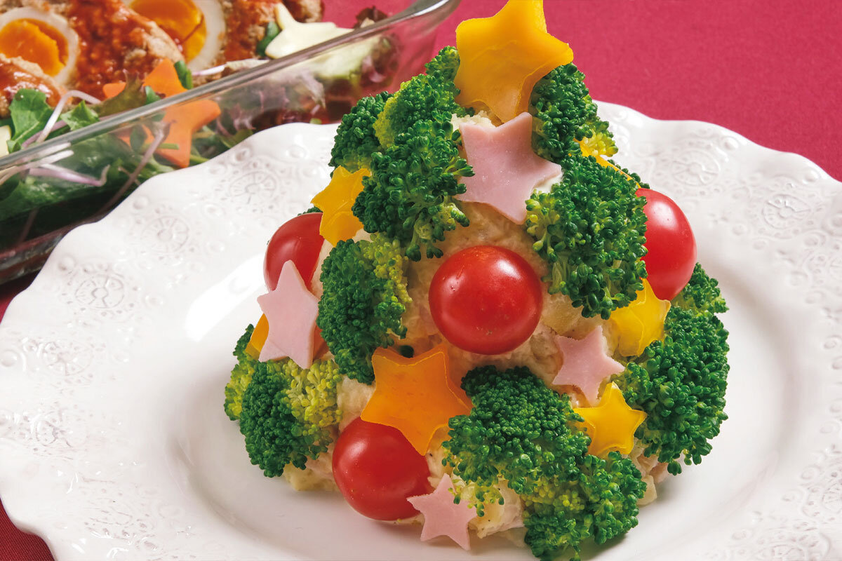 クリスマスに♪ツリーポテトサラダ