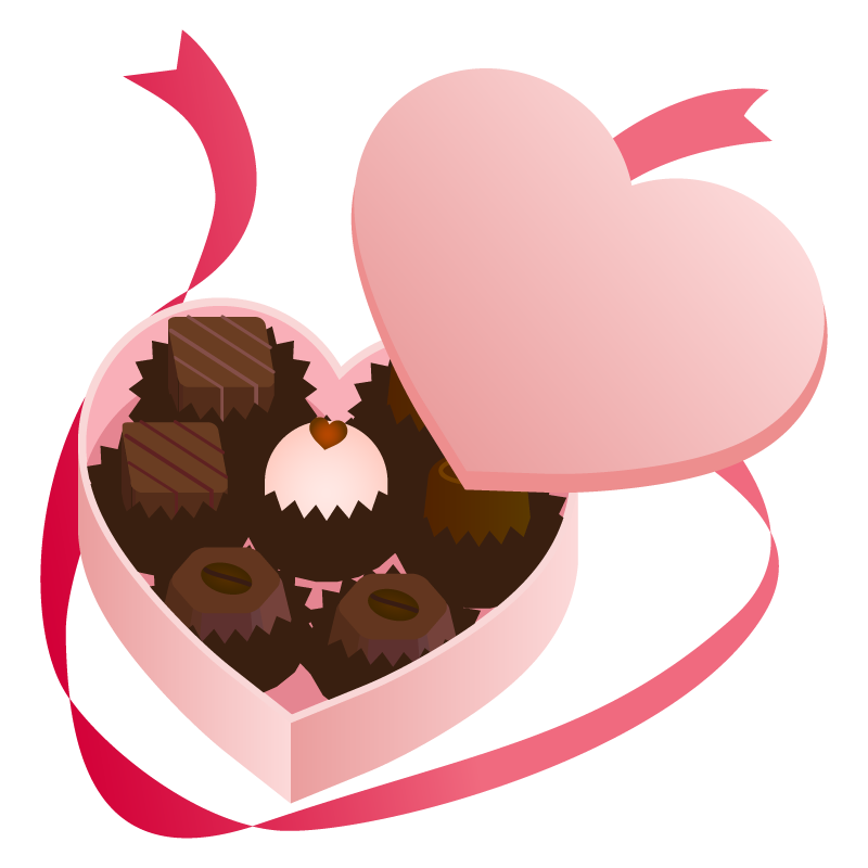 バレンタイン・プレゼントの無料イラスト２商用可のイラスト素材集 – フリー素材BEZYBOX