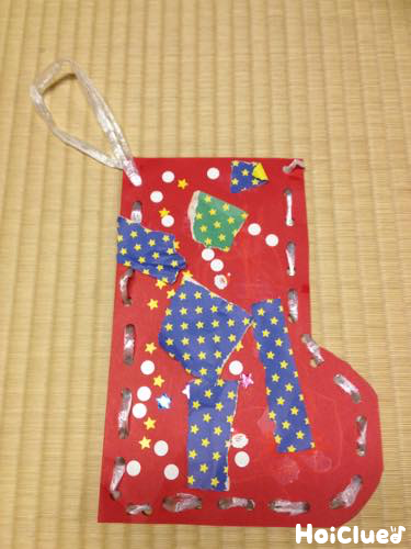 保育園 12月製作「靴下」アイデア3種！切り抜き・毛糸・切り絵でかわいい靴下を作ろう保育士のお仕事静岡