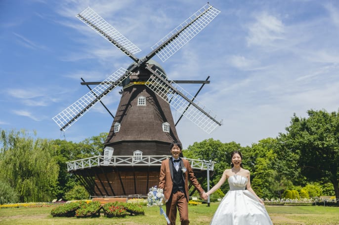 春待ち！花畑フォト♪ – フォトウェディング・結婚記念写真・前撮り撮影ならクレールブライダルスタジオ