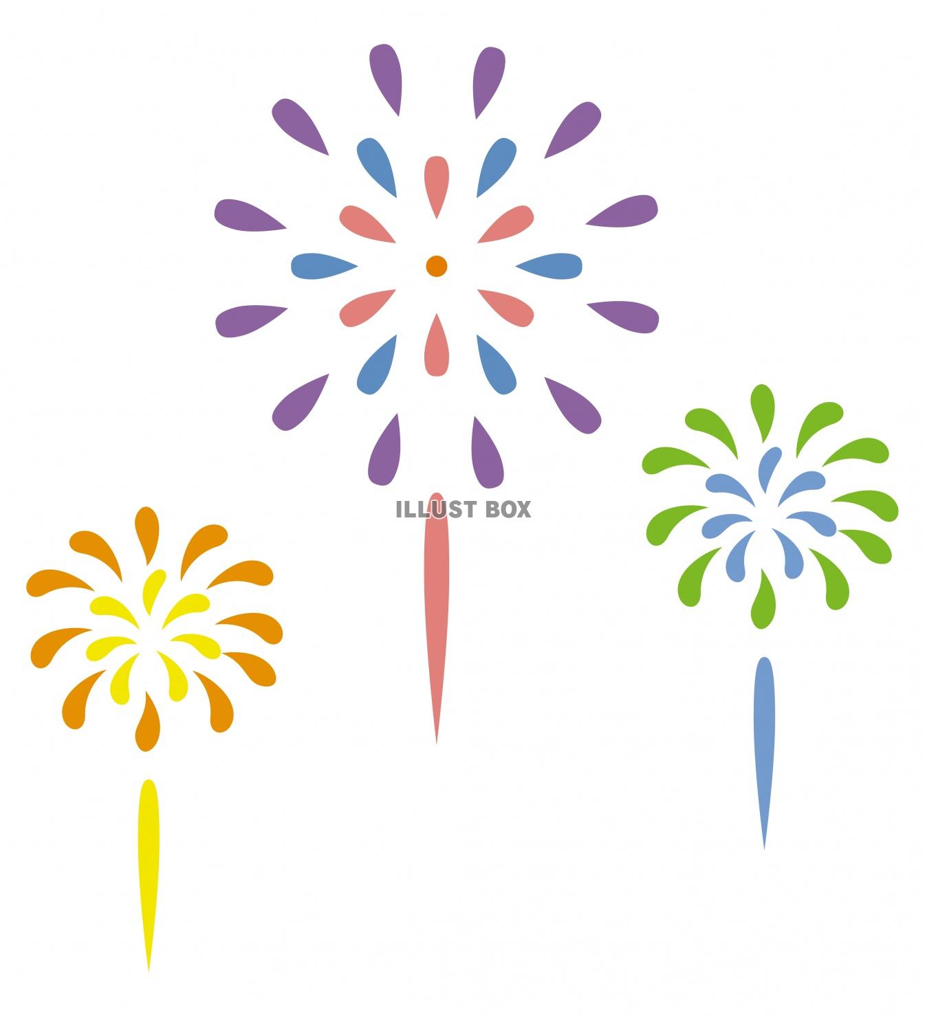 夏の夜空 花火 イラストのイラスト素材41806606- PIXTA