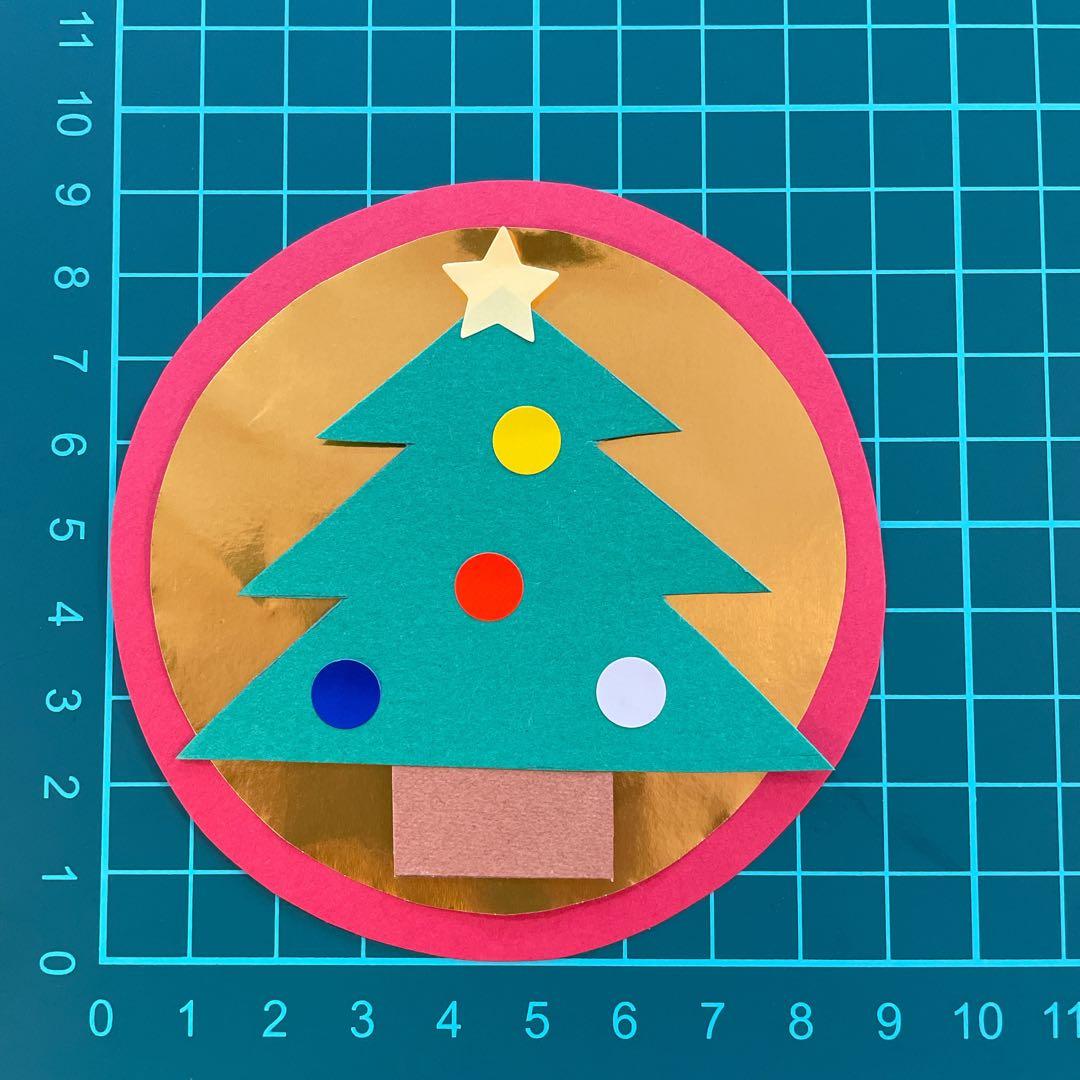 シールペタペタ クリスマスツリーにくQ イラストレーター