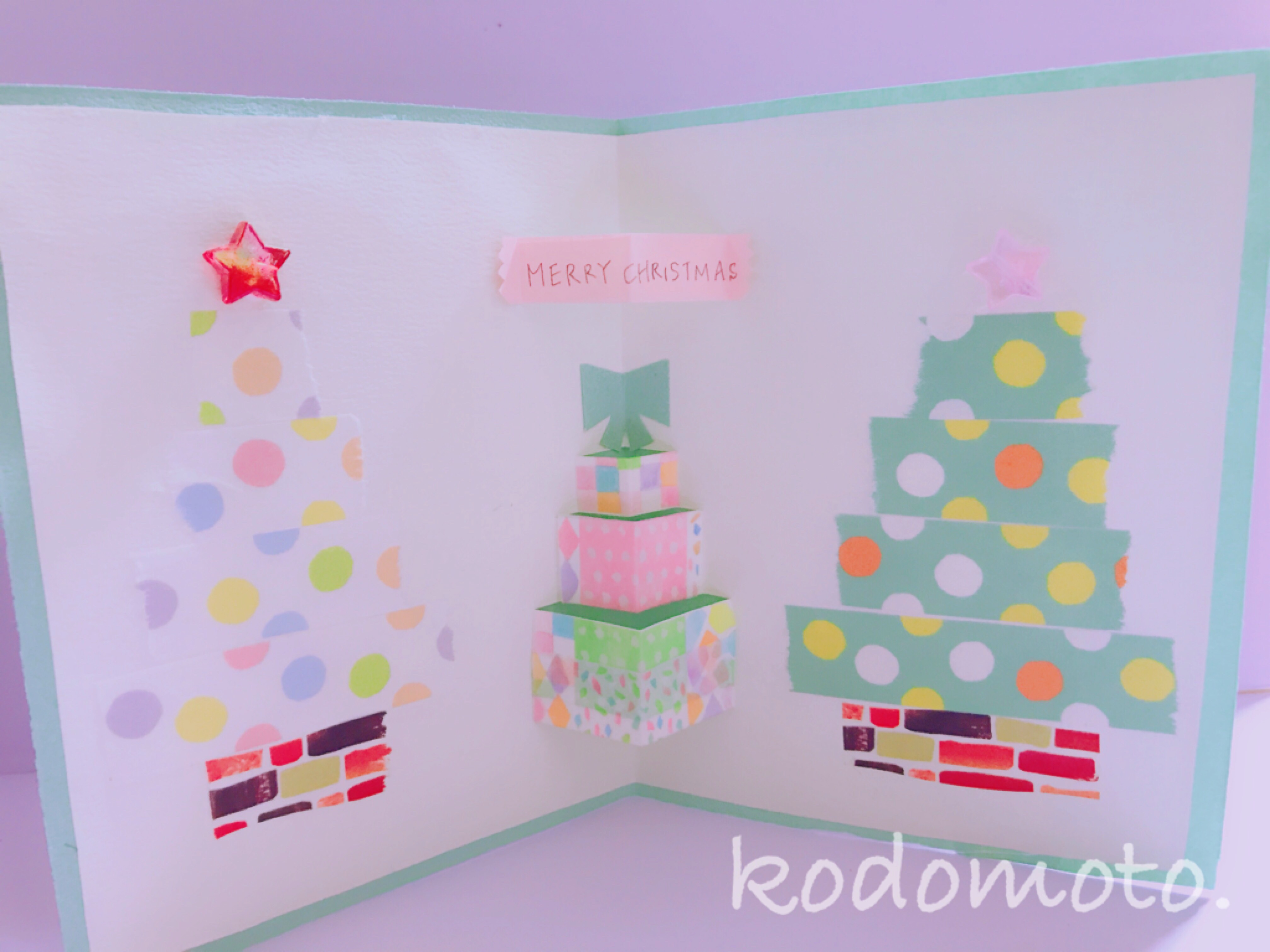 マスキングテープで作るクリスマスカード・完成CardNation～手作りカードで繋ぐ「心」